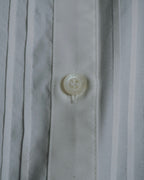 "BURBERRY LONDON" 2010-2014 pintuck tuxedo-front dress shirt