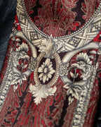 "GIANFRANCO FERRE" Beautiful botanical and frame design necktie