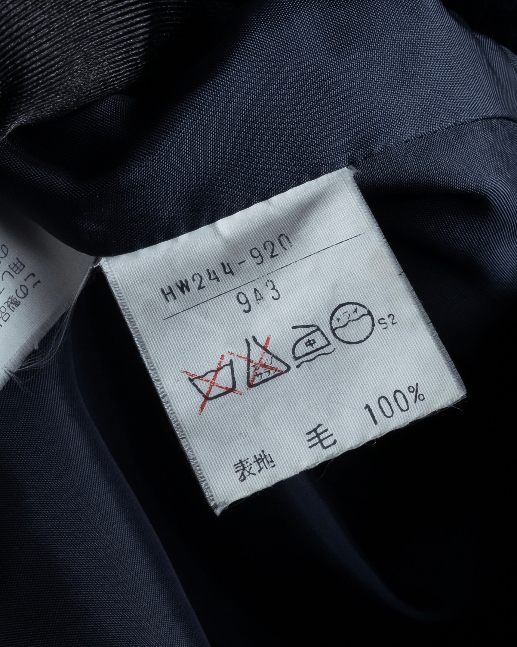 "YVES SAINT LAURENT" Metal toggle design melton wool duffel coat