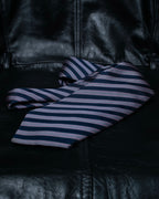 "HERMES" Pink accent regimental tie