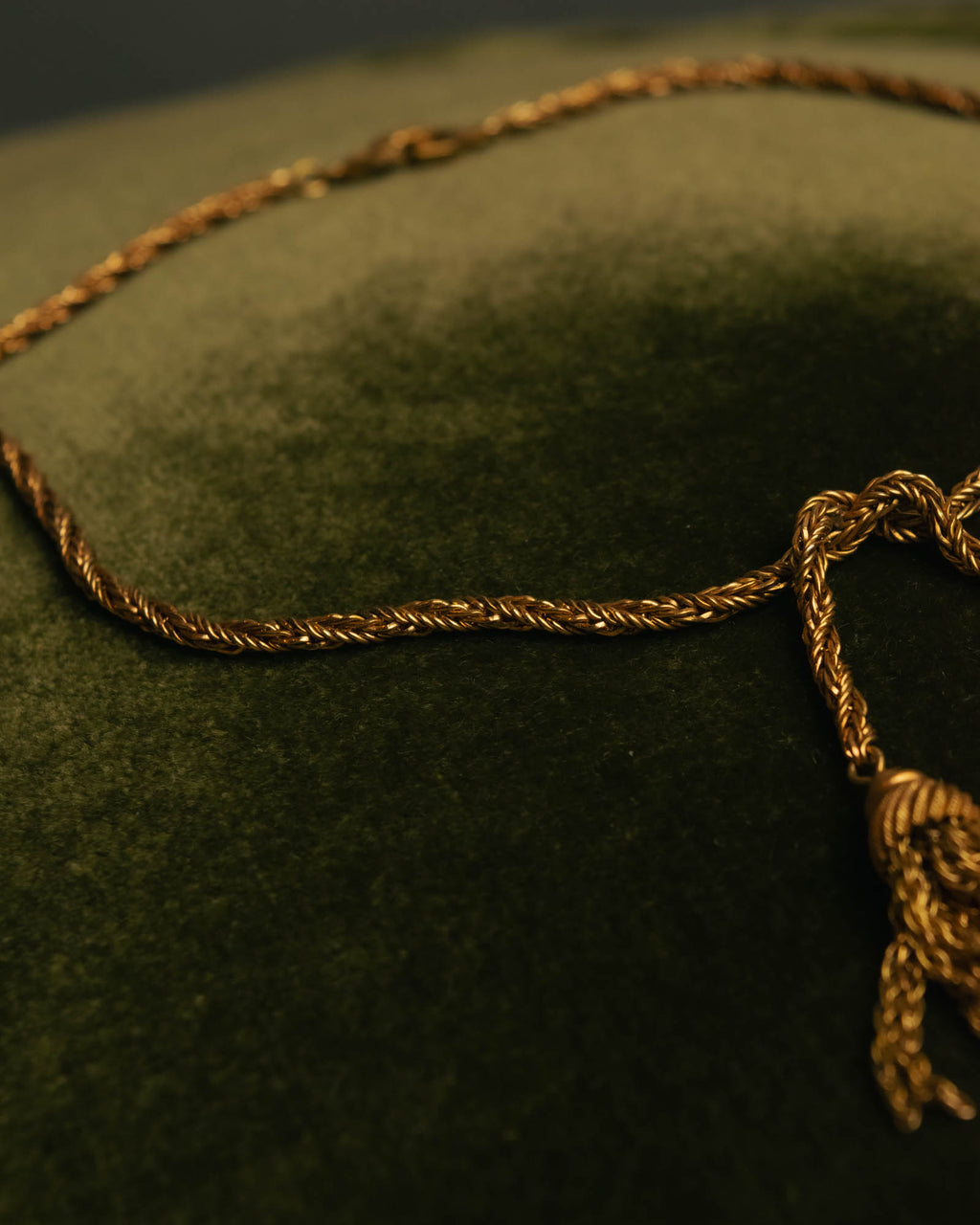 -SPECIAL- “Christian Dior“ 70’s-80’s Tassel rope chain necklace