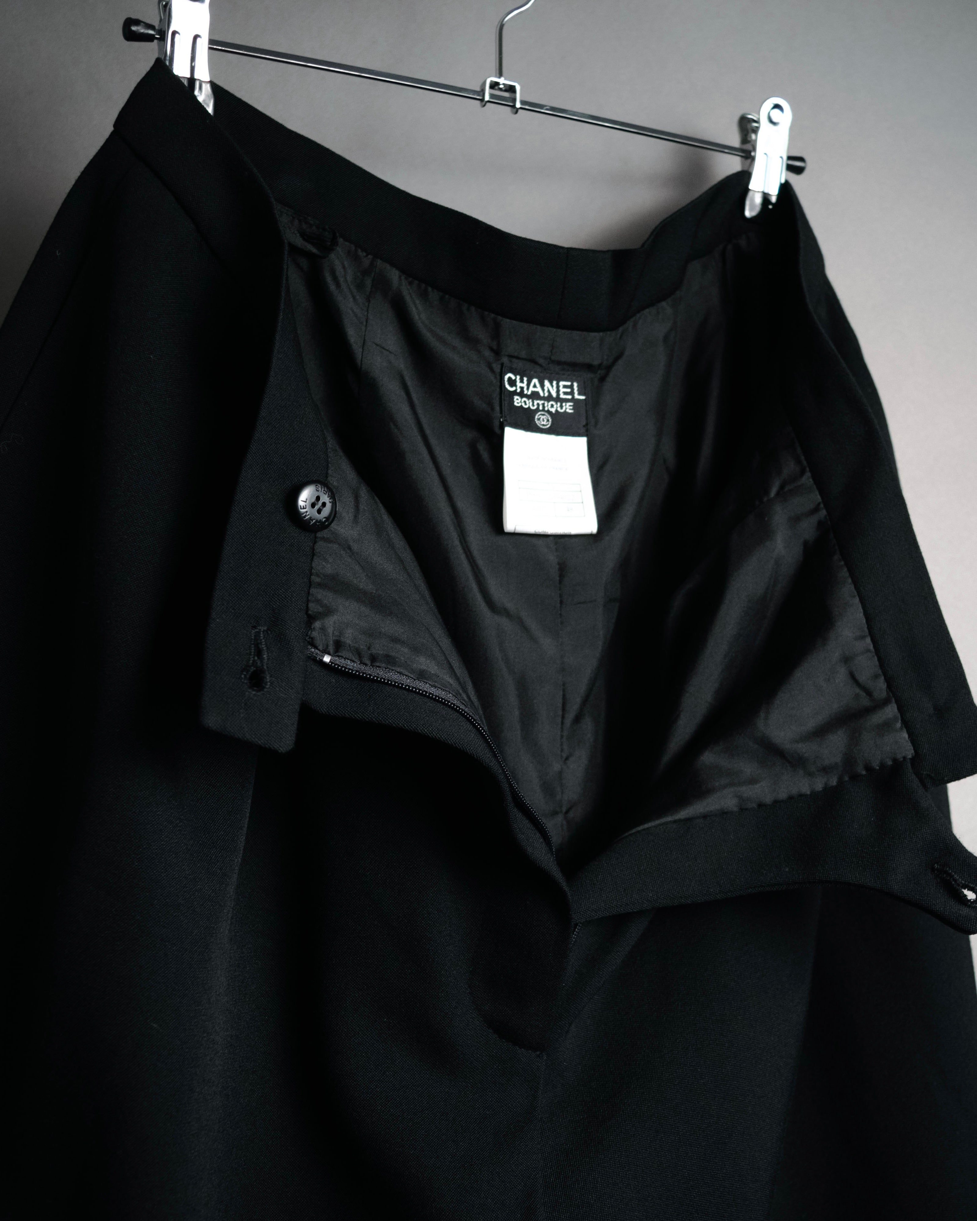 –SPECIAL– “CHANEL” 97AW Wide tuck trousers