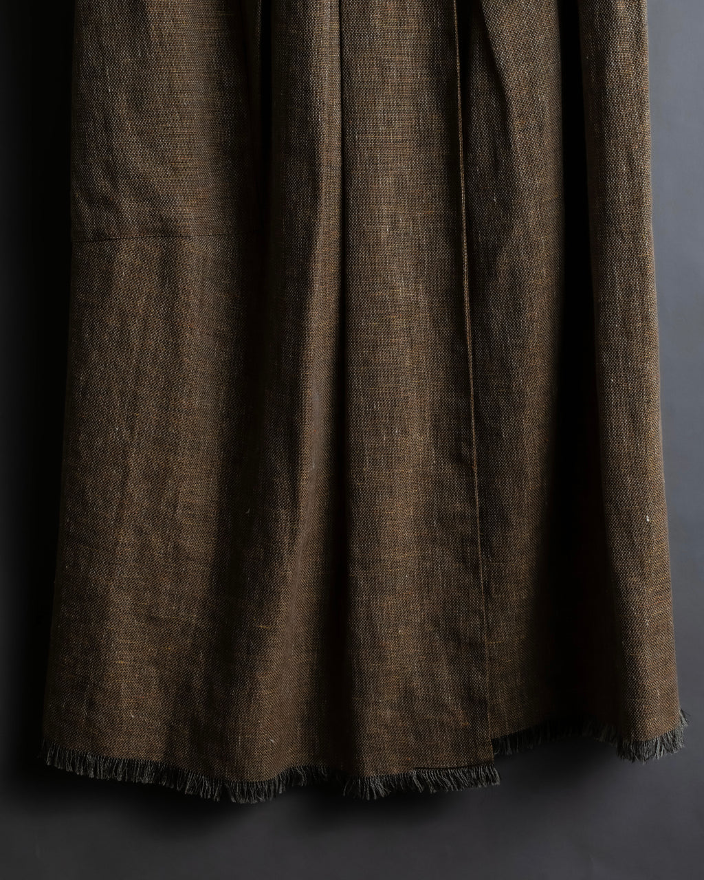 "HERMES" Gaultier period fringe design wrap skirt