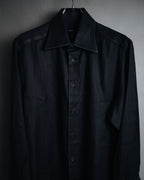 "GUCCI" 2008-2010 Herringbone wide collar dress shirt