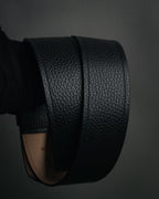 “Maison Margiela” 2016-2022 Clear calendar buckle grained leather belt
