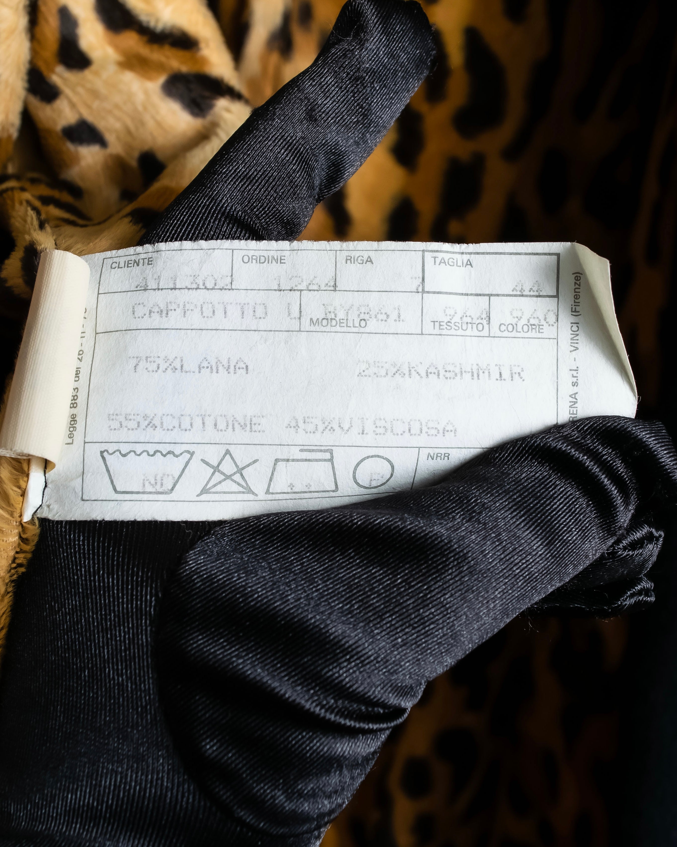 "GIANNI VERSACE UPDATE"
 Fur trimmed wool cashmere maxi double breasted coat