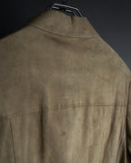 "GUCCI" Sand beige suede set up