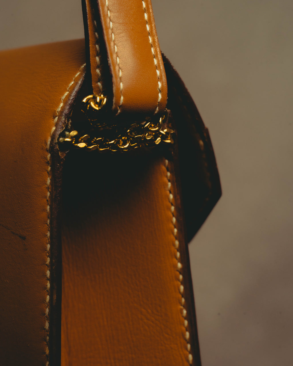 -SPECIAL- "HERMES" 70's-80's Vintage Lydie leather shoulder clutch bag