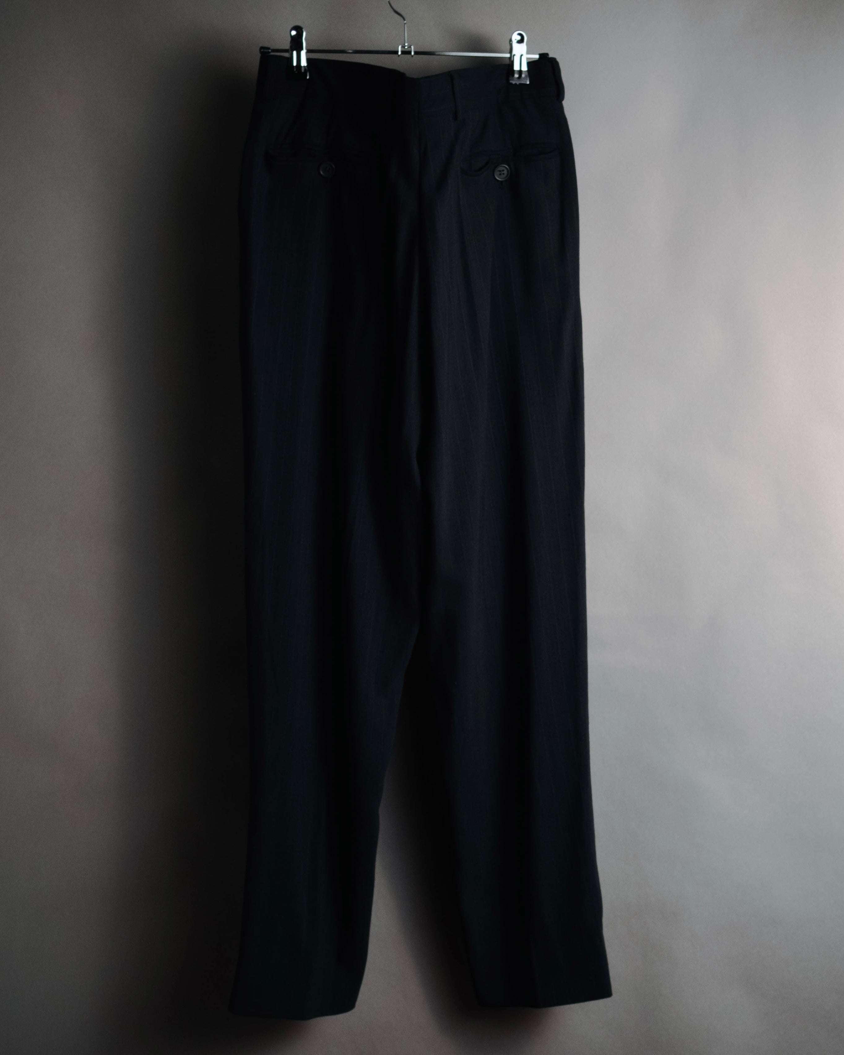 "GIORGIO ARMANI" 90’s pinstripe soft-tailored suit set