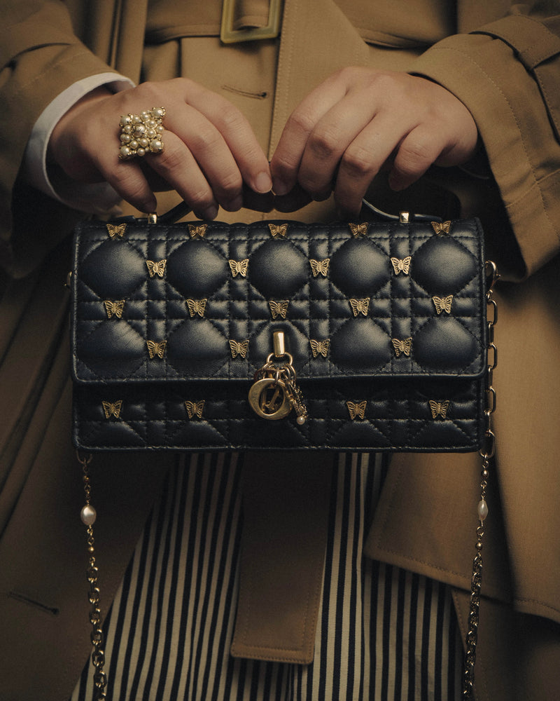 -SPECIAL- “Christian Dior” 2016 onwards butterfly cannage chain shoulder bag