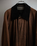 "COMME des GARCONS HOMME"
03AW corduroy collar design stand collar long coat