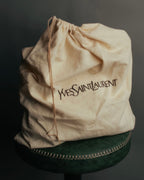 -SPECIAL- “Yves Saint Laurent” 2004-2011 Pilati era bow leather shoulder bag