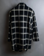 "Christian Dior Large check pattern tailored coat