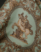 “HERMES” 90’s les tuileries silk twill carré scarf