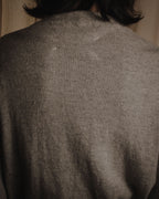 "Maison Margiela" 17AW belted gown knit coat