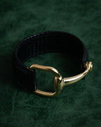 “GUCCI” 90’s-00’s Lizard horsebit bracelet