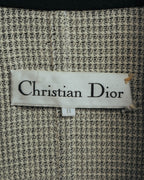 "Christian Dior" 80's-90's Wool-blend houndstooth jacket