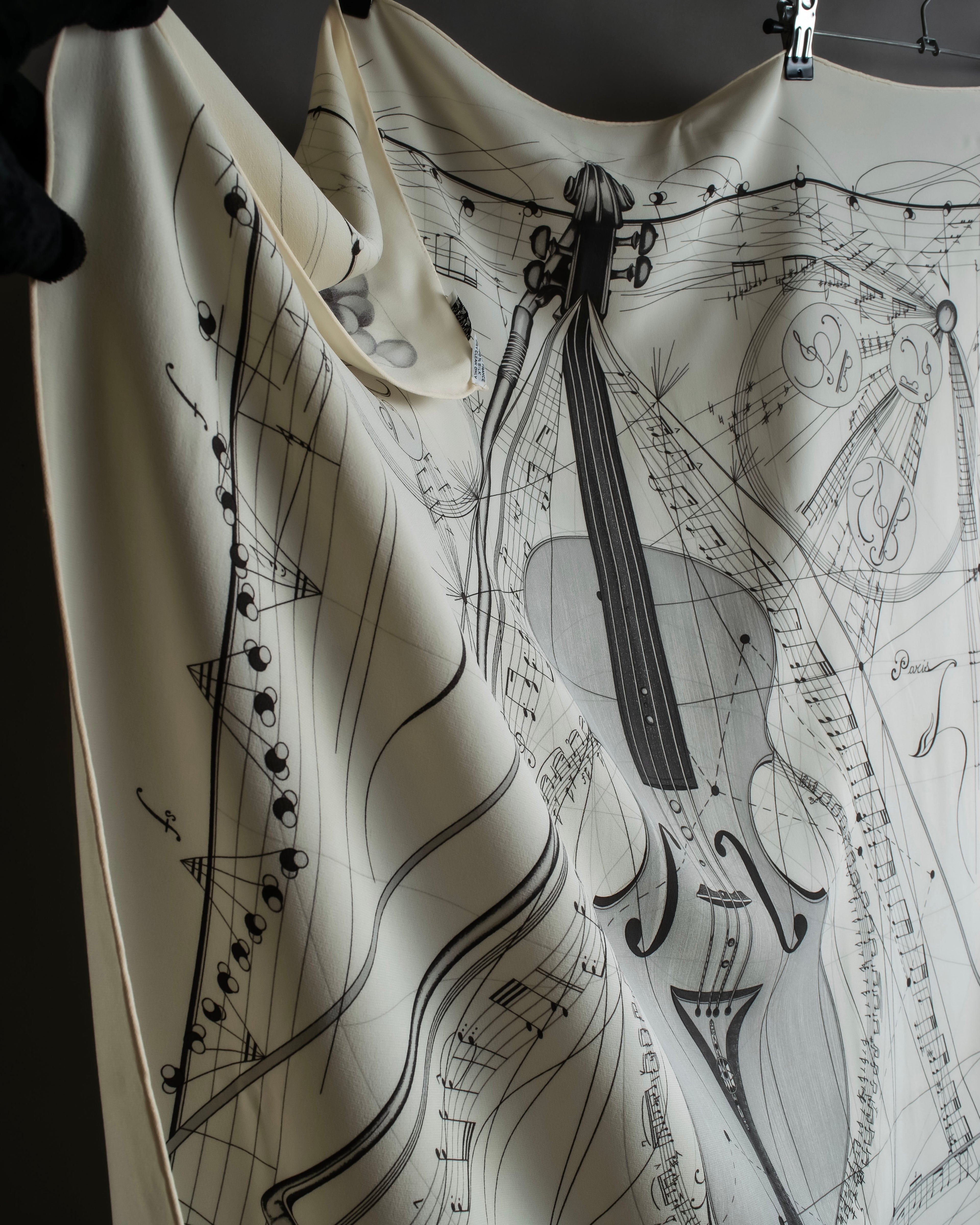 "HERMES" La Musique des Sphères Carre 90 silk scarf