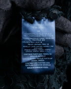 "HERNO" Laser cutwork design structured black dress