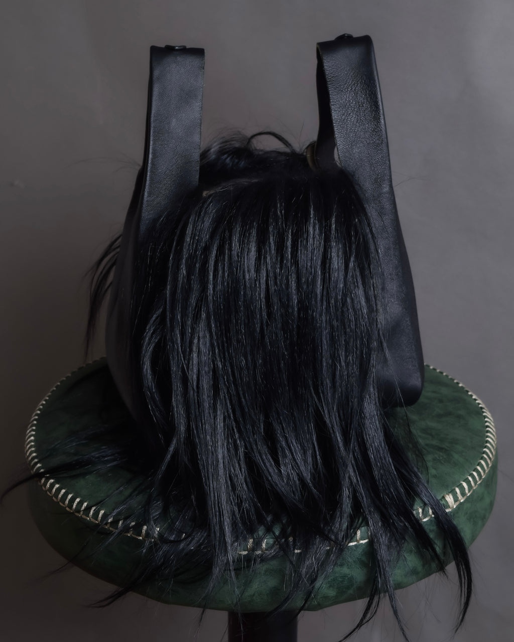"MAISON MARGIELA" Wig fur design chain shoulder leather bag