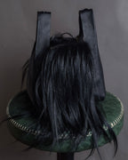"MAISON MARGIELA" Wig fur design chain shoulder leather bag