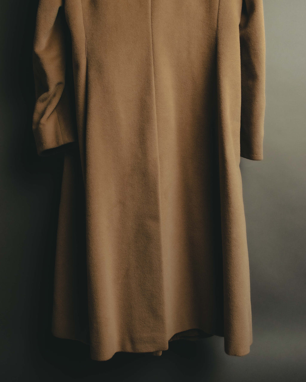 “MaxMara” 90’s-00’s Angora blend double breasted long coat