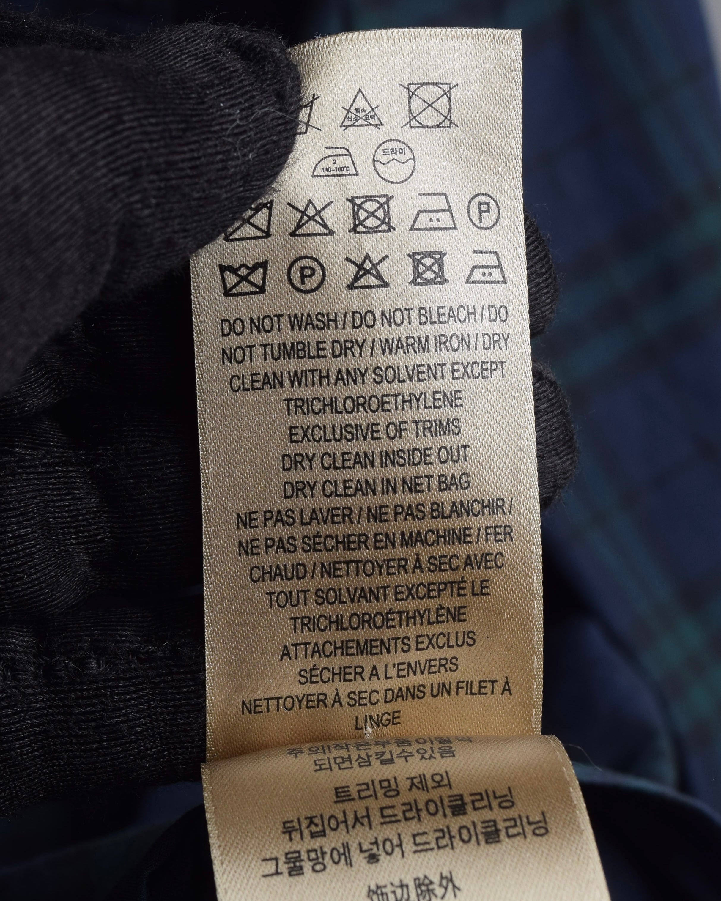 "BURBERRY" Tartan check pattern frill shirt