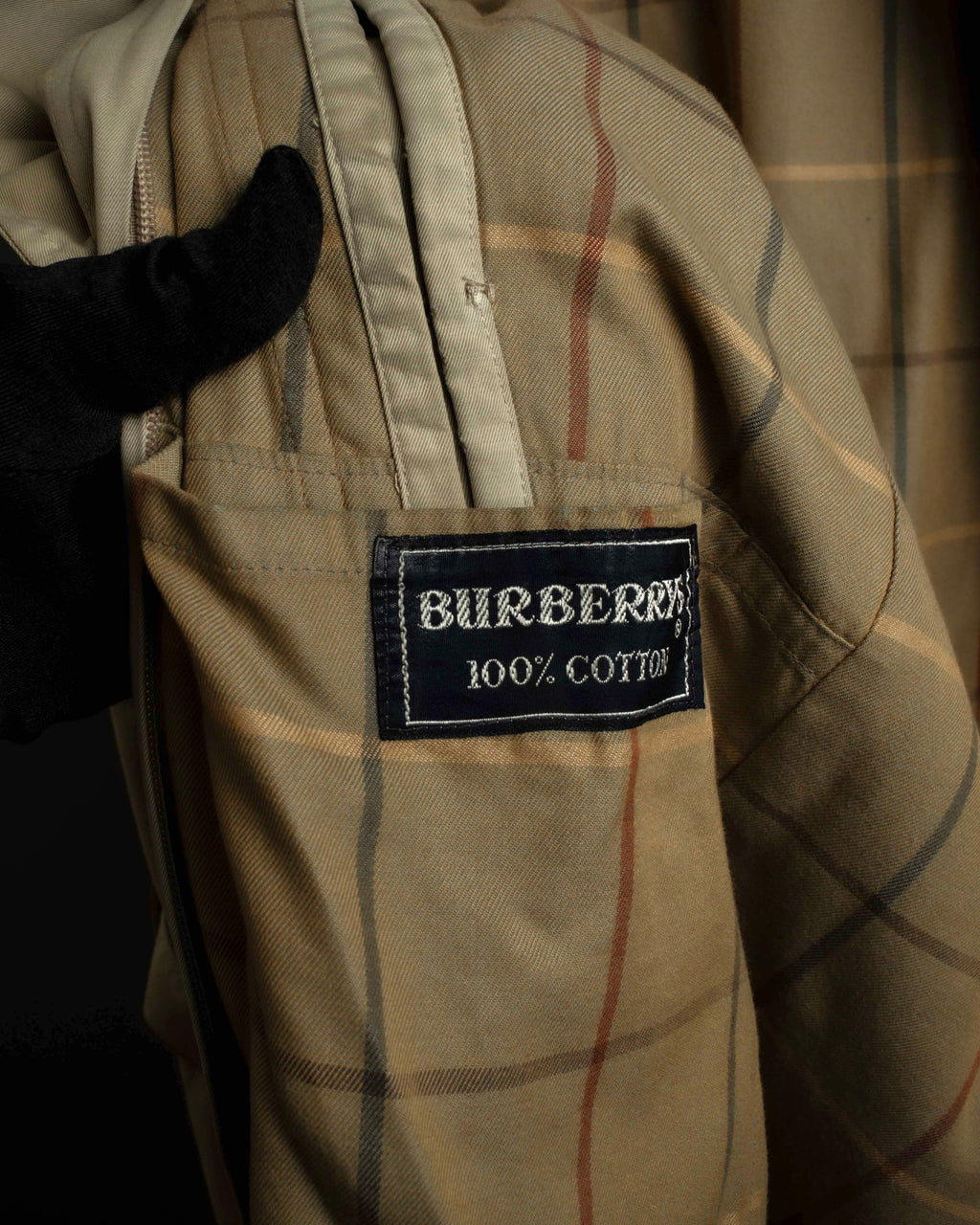 "BURBERRYS" Military detail single front stand collar coat