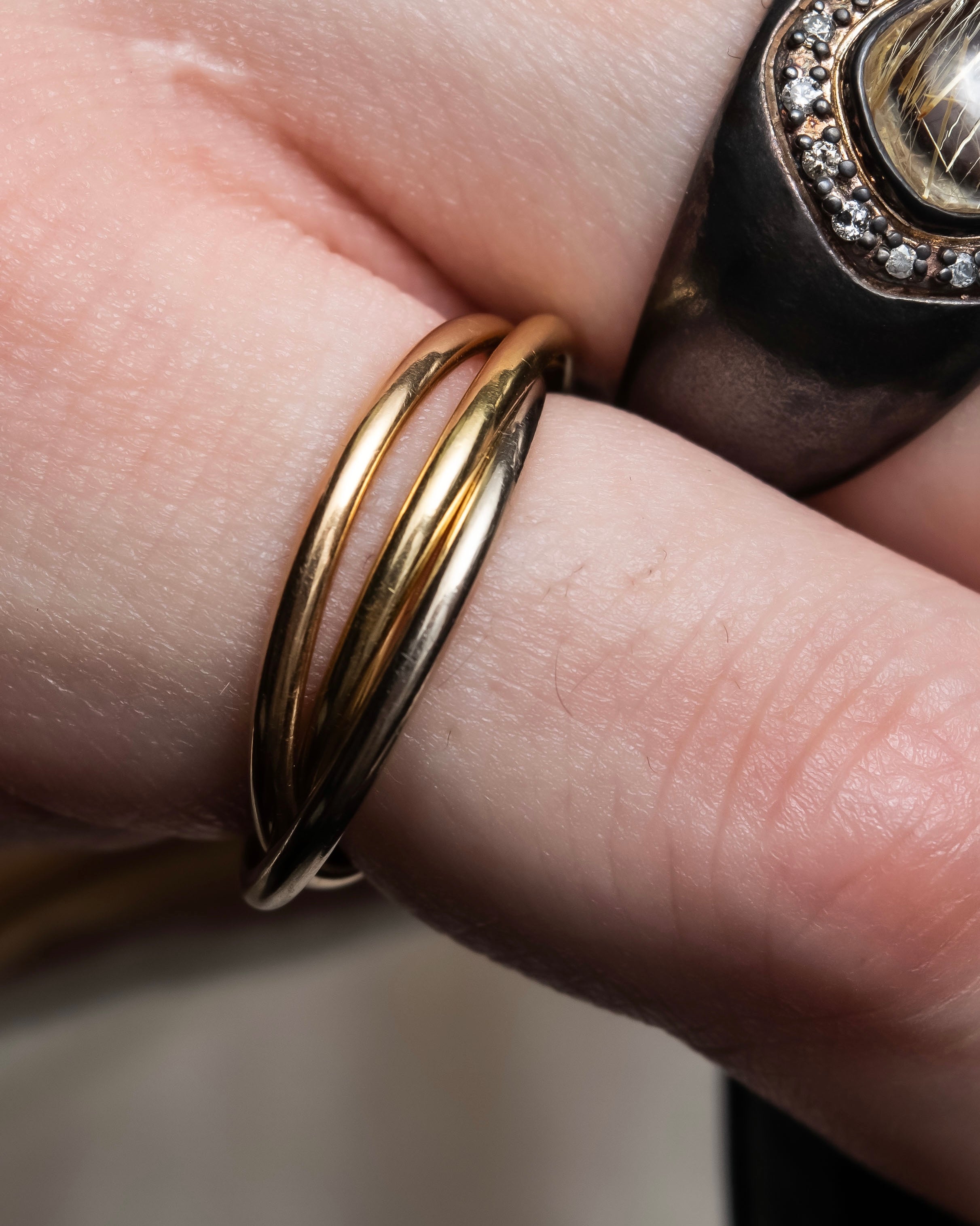 "Cartier" Eternal masterpiece gold Trinity ring