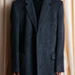 "GIANERANCO FERRE" Angora wool blend long chester coat