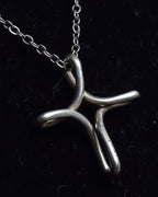 "Tiffany&Co" Elsa Peretti infinity cross silver necklace