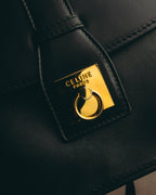 “CELINE” 90’s-00’s Ring lock leather shoulder bag