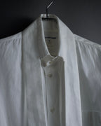 "COMME des GARCONS SHIRT" 01AW French cotton bowtie shirt