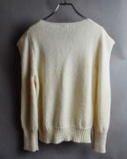 "Saint Laurent" Sequin ribbon design shoulder structure knit