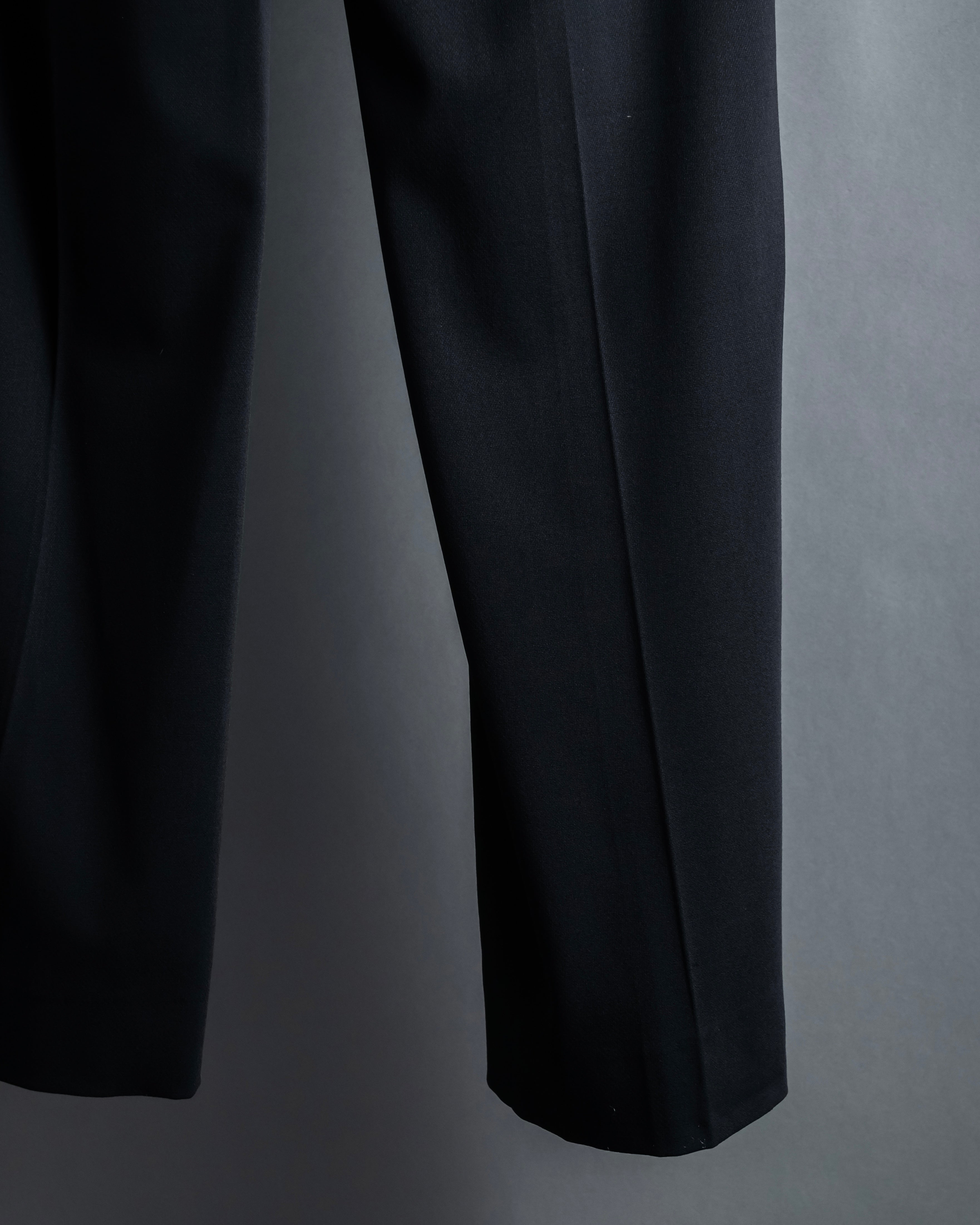 "Christian Dior Boutique Paris" Beautiful waistline wide silhouette Slacks