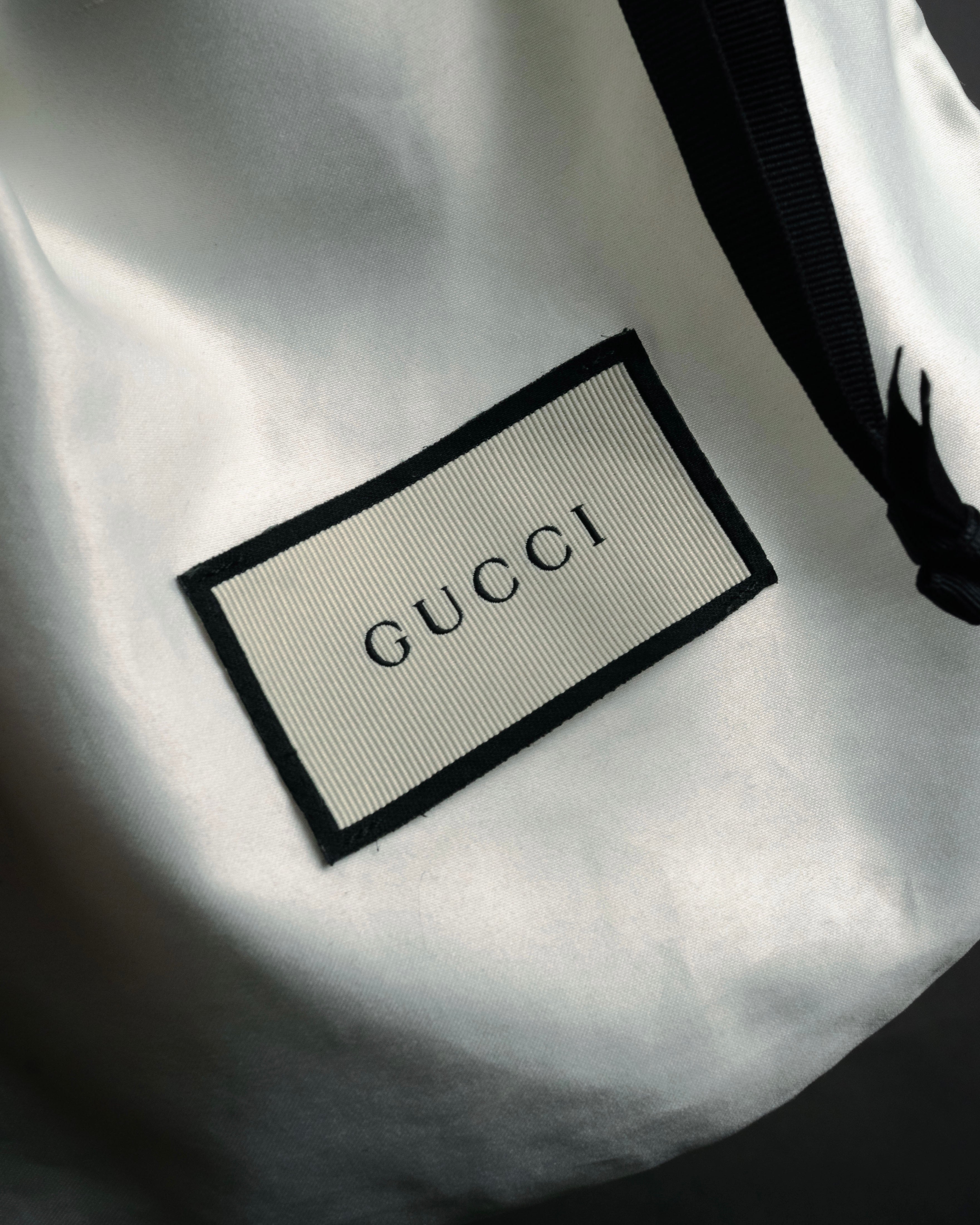 –SPECIAL– “GUCCI” Michele period Ribbon pearl embellished leather belt