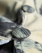 "ARMANI" Botanical print frilled collar jacket