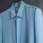 "GUCCI" 100% silk concealed placket shirt