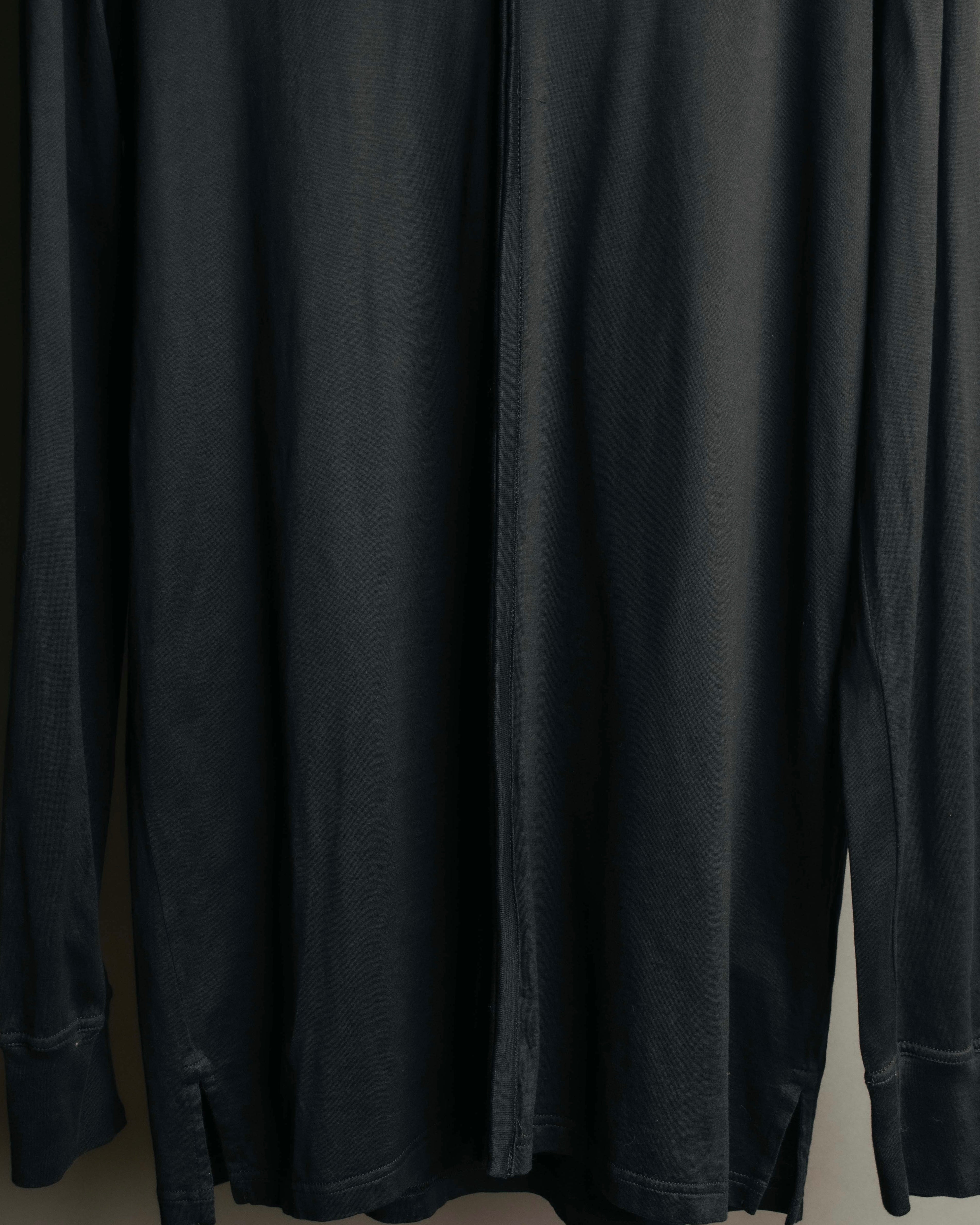 "Dior" 00's Vintage minimalist full-zip jersey hooded sweatshirt