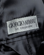 "GIORGIO ARMANI" Double-breasted charcoal gray super maxi chester coat