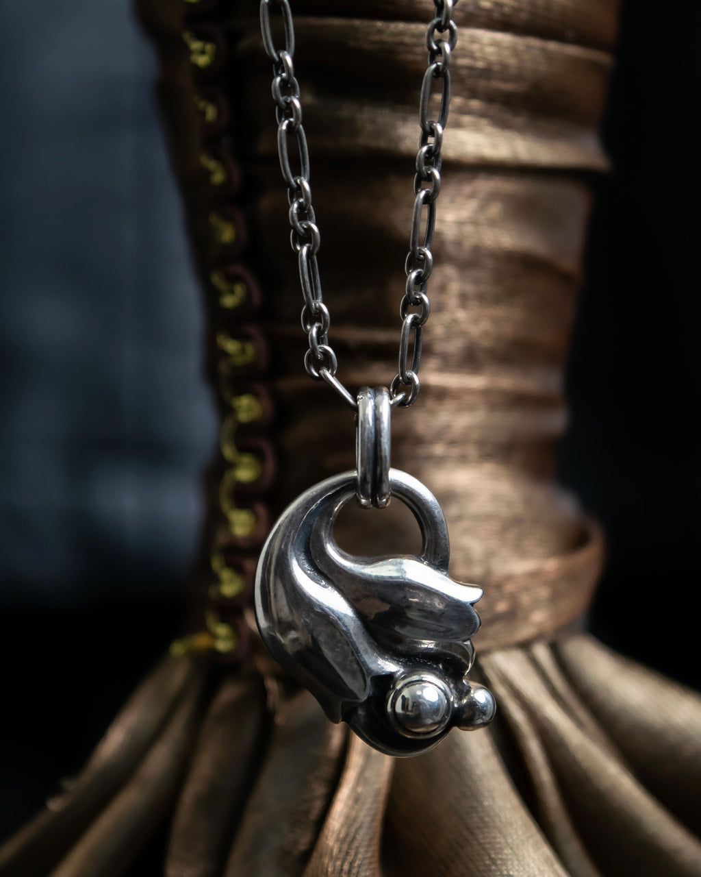 "GEORG JENSEN" Lily of the valley motif earrings