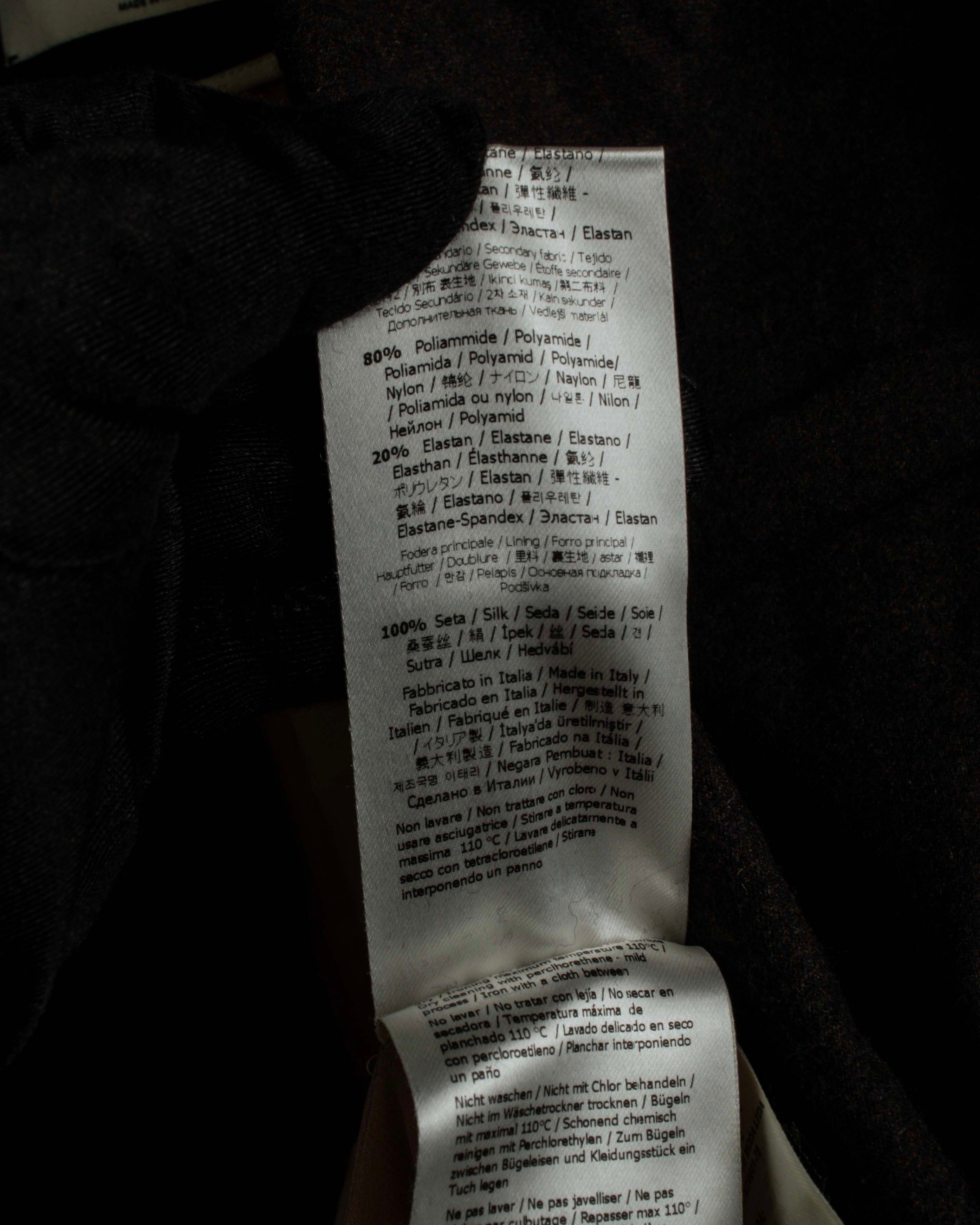 "FENDI" Double-breasted heavy duty wool flannel jacket