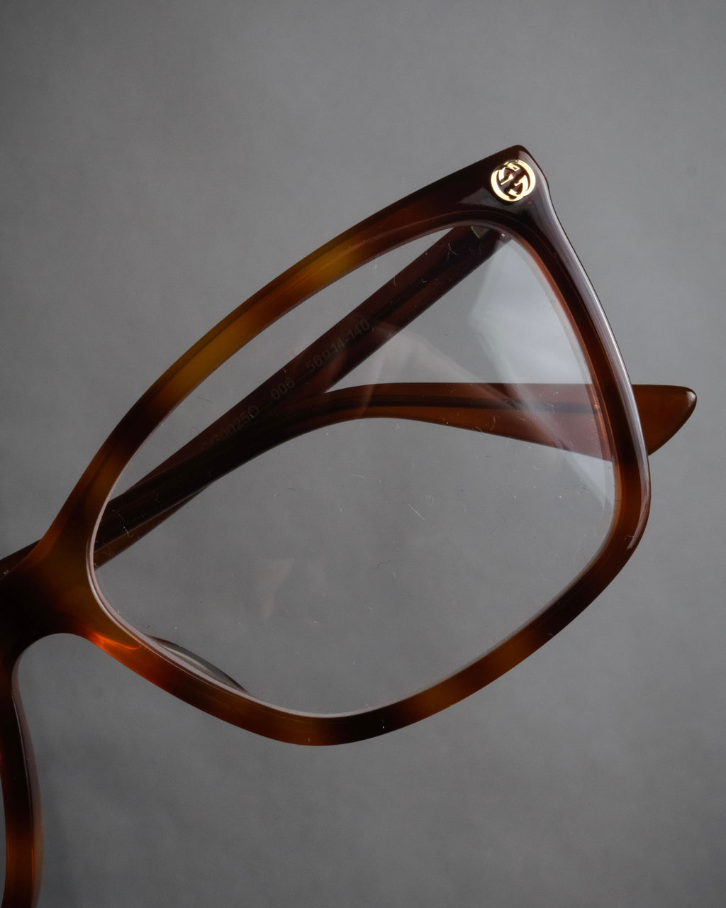 “GUCCI” 2017-2022 Bee motif havana eyeglasses
