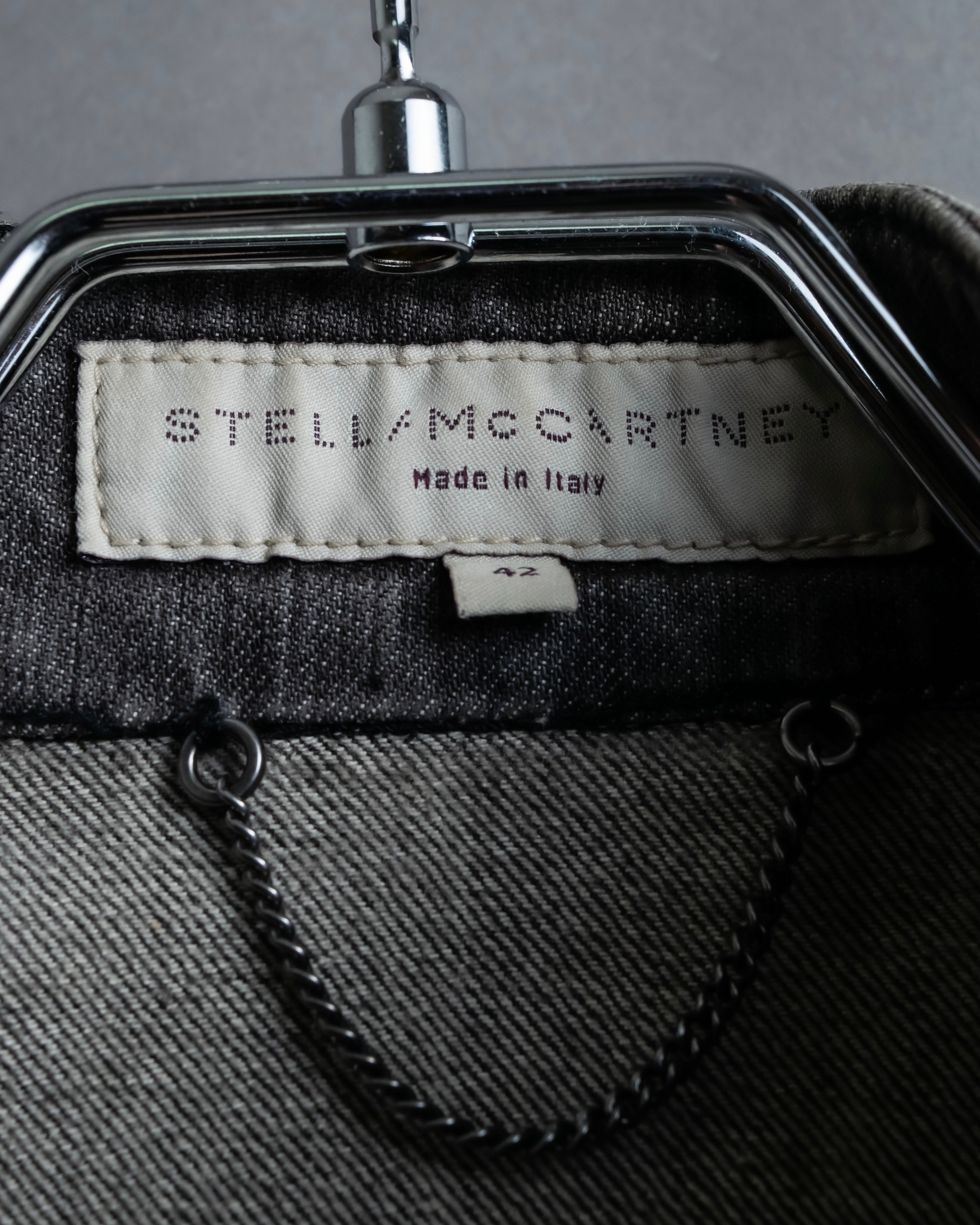 "STELLA McCARTNEY" Multi detail belted denim jacket