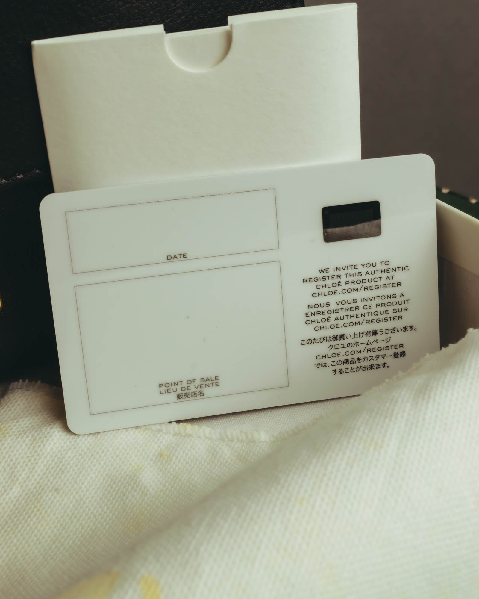 "Chloé" 2010's Black leather long wallet