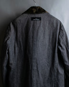 "tricot COMME des GARCONS" 
Double-breasted reversible fur tailored coat