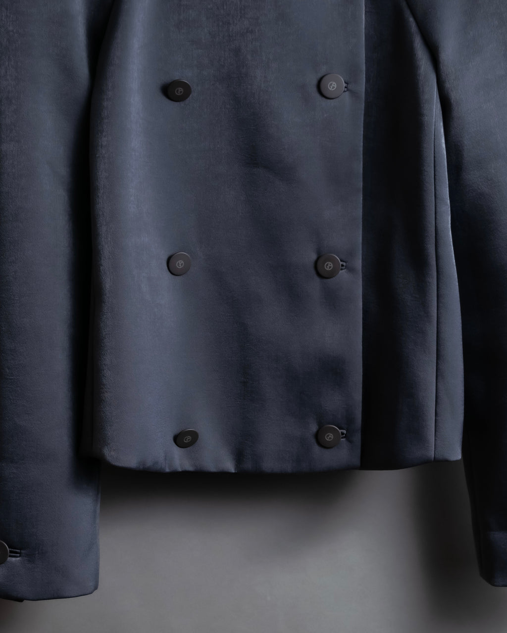 "GIORGIO ARMANI" Double breasted 2way collar design short jacket