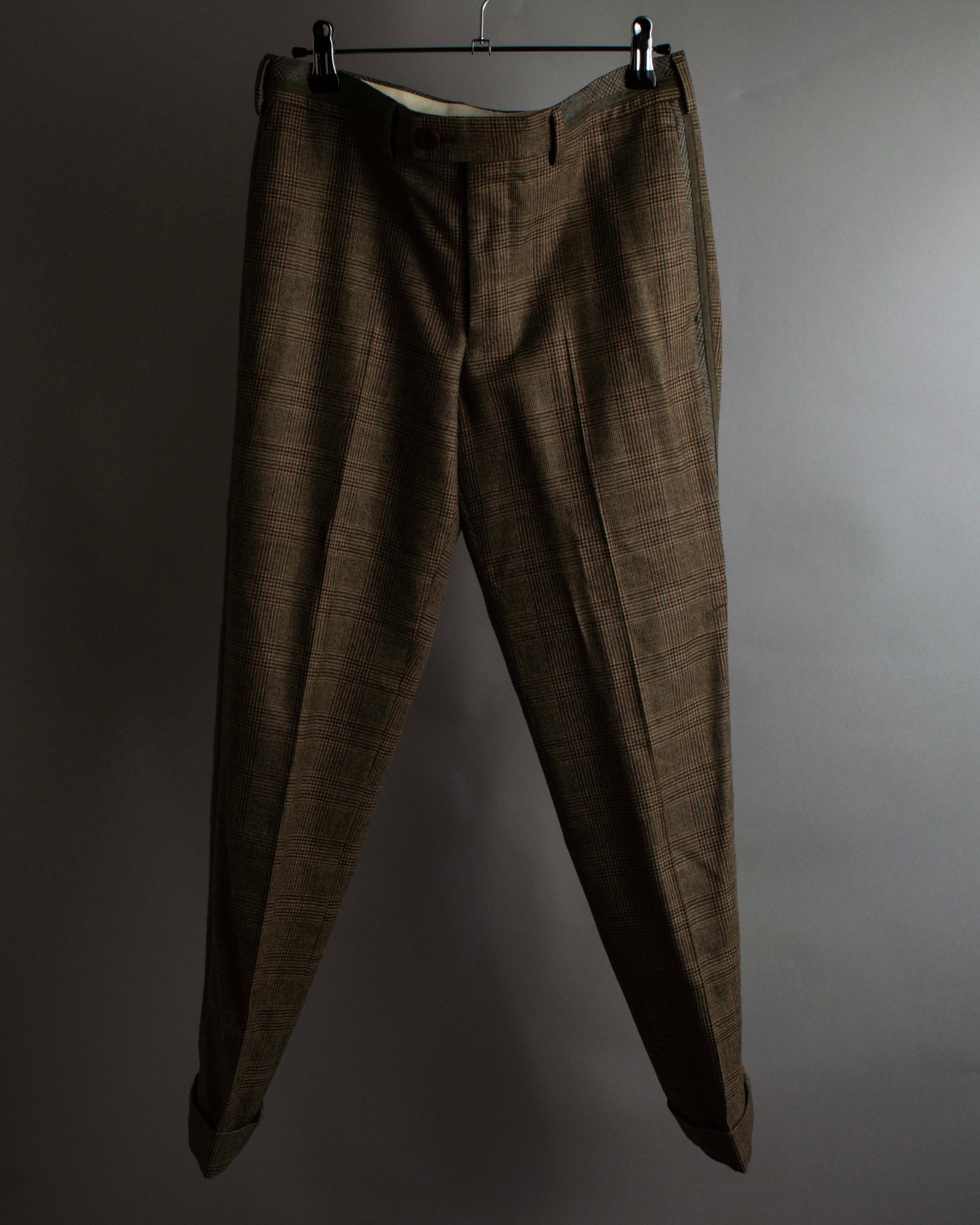 "PAUL SMITH" Flaming detail glen plaid set up