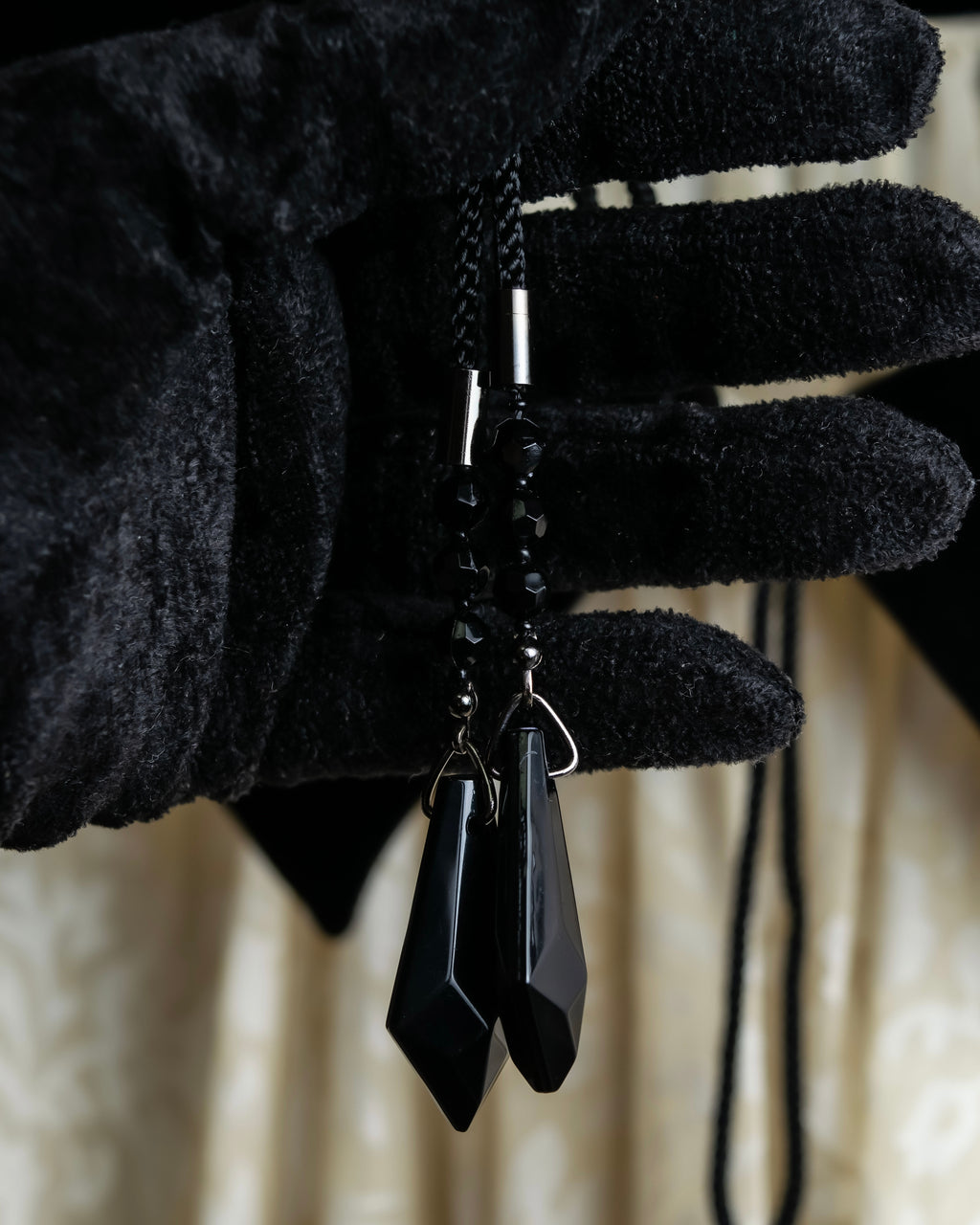 "Christian Dior" Jacquard balloon sleeve dress pullover