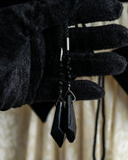 "Christian Dior" Jacquard balloon sleeve dress pullover